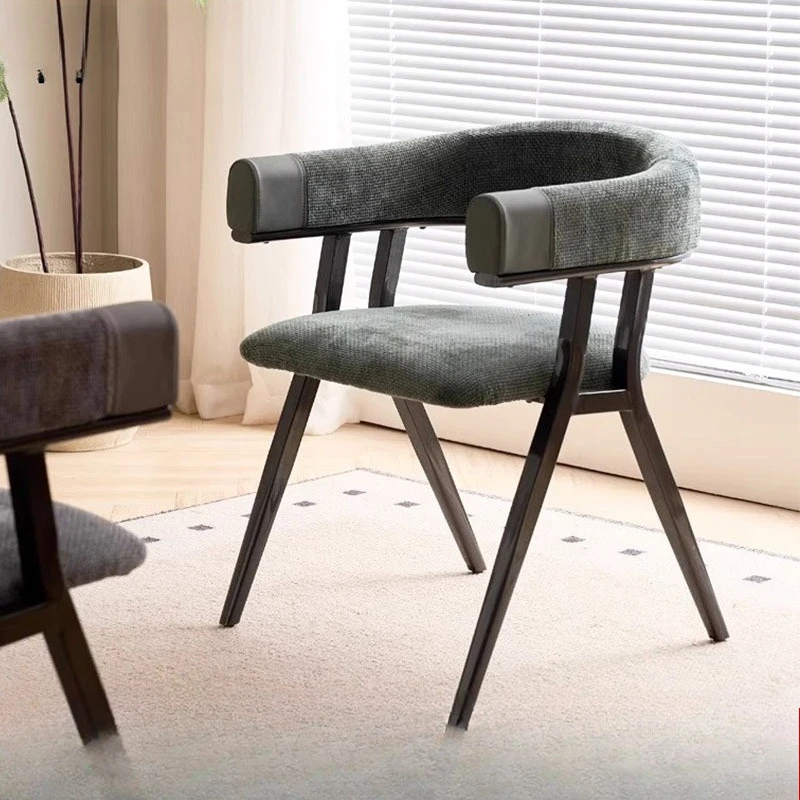Simple Dining Chair, Home Leisure Backrest, Soft Pack Chair, Restaurant Balcony, Comfortable Negotiation Chair Furniture