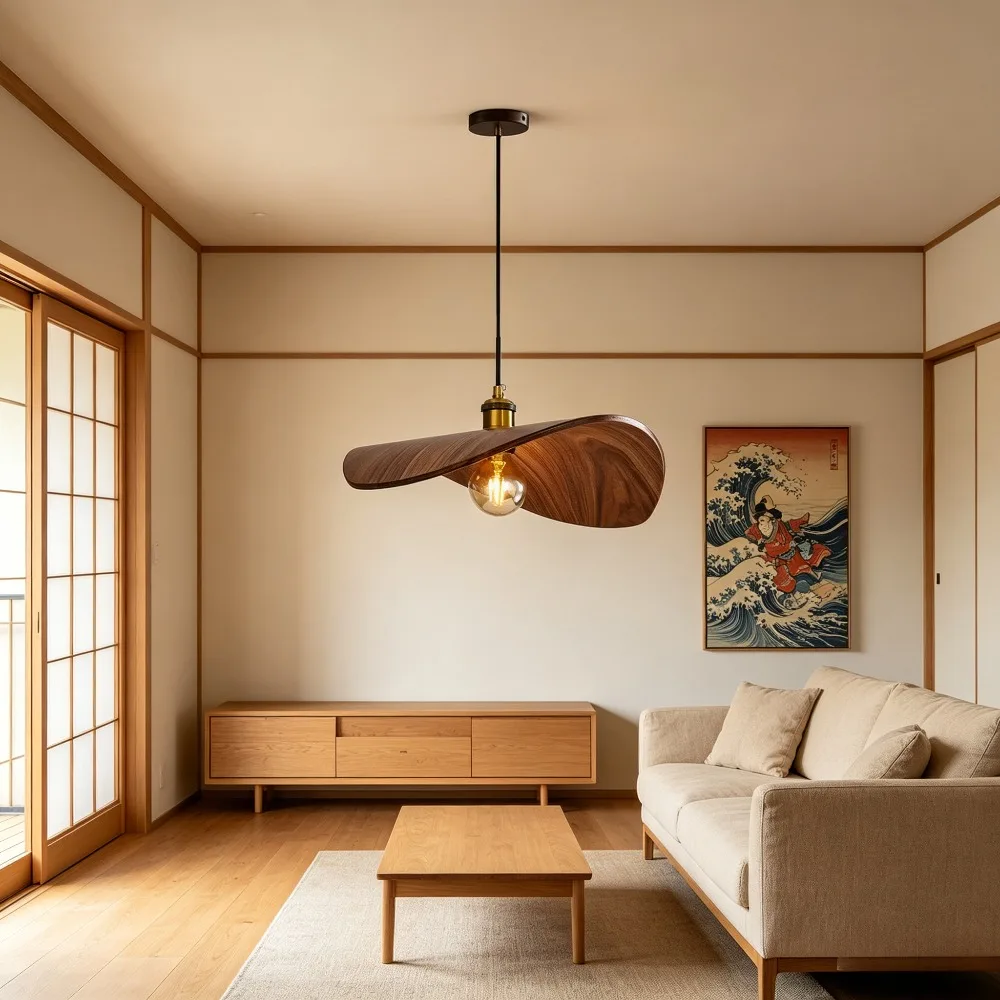 Vintage Wooden Pendant Lights for Dining Room Kitchen Restaurant Bar Hanging Chandelier Straw Hat Home Decor Lighting Fixtures