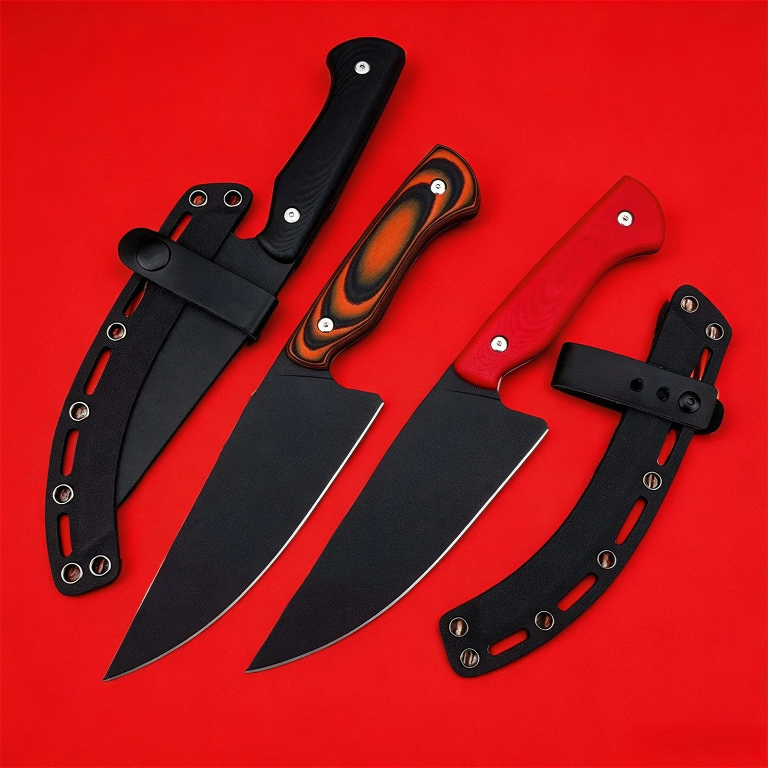

Fixed Blade EDC Knife, Premium 9Cr13Mov Blade, Ergonomic G10 Anti-slip Handle, Portable Outdoor Camping & Hiking Daily Tool