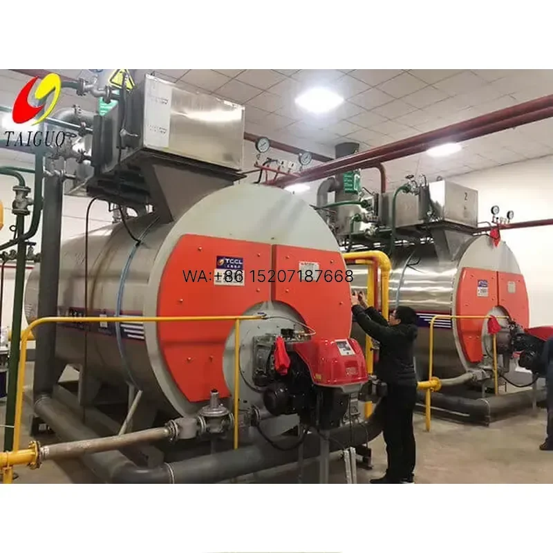 Wmwmnu for 2 Ton H Low Pressure Fire Tube Horizontal Steam Boiler Natural Gas Fired Industrial Skid Mounted