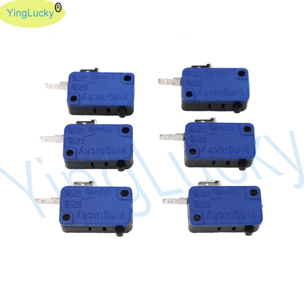 100 шт. микропереключатель для Кнопка для игровых автоматов 2 терминала микро переключатель для кнопки/аркадная игра части машины/Аксессуары для шкафов