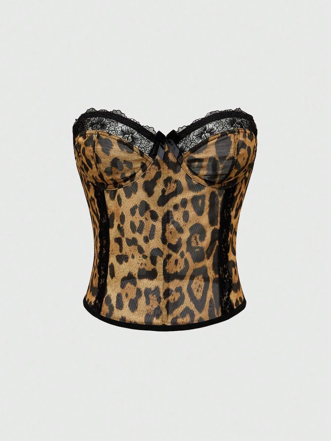

Xingqing Leopard Tube Top y2k Women Clothes Off Shoulder Strapless Sleeveless Corset Bandeau Vest 2000s Clothing Club Streetwear