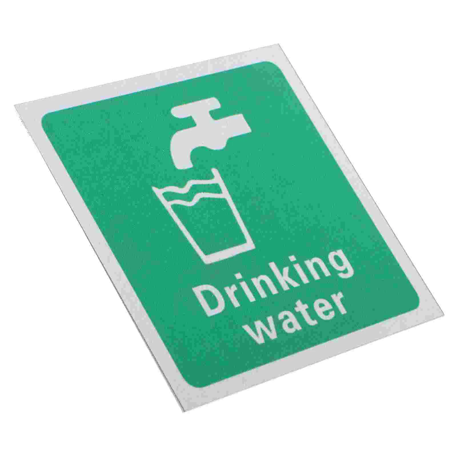 Drinking Water Sign Sink Self Adhesive Signs Bracket Constellation Outdoor Tap Aluminum Alloy for Metal Trough