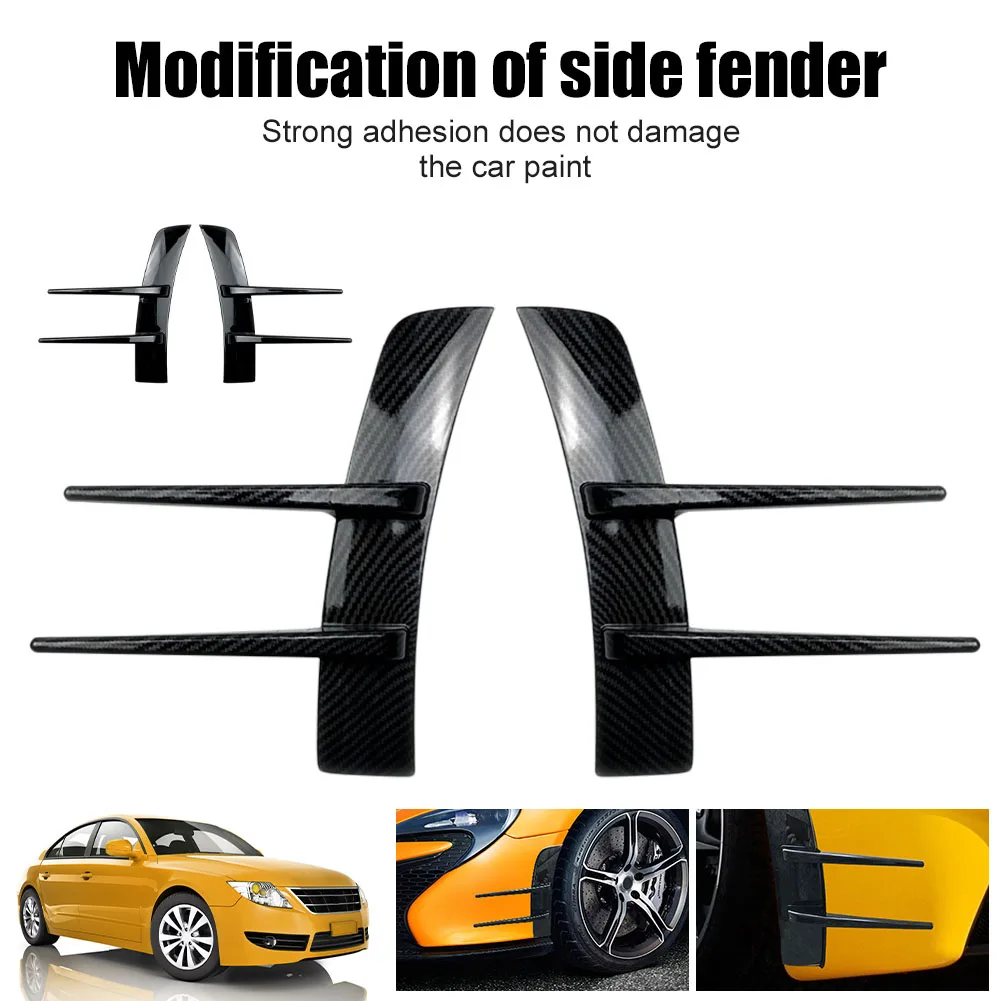 

2Pcs For Mercedes Benz A180 A200 A220 W177 Decor Front Bumpers Lip Air Vent Trim Spoiler Canards Splitter Car Styling Accessory