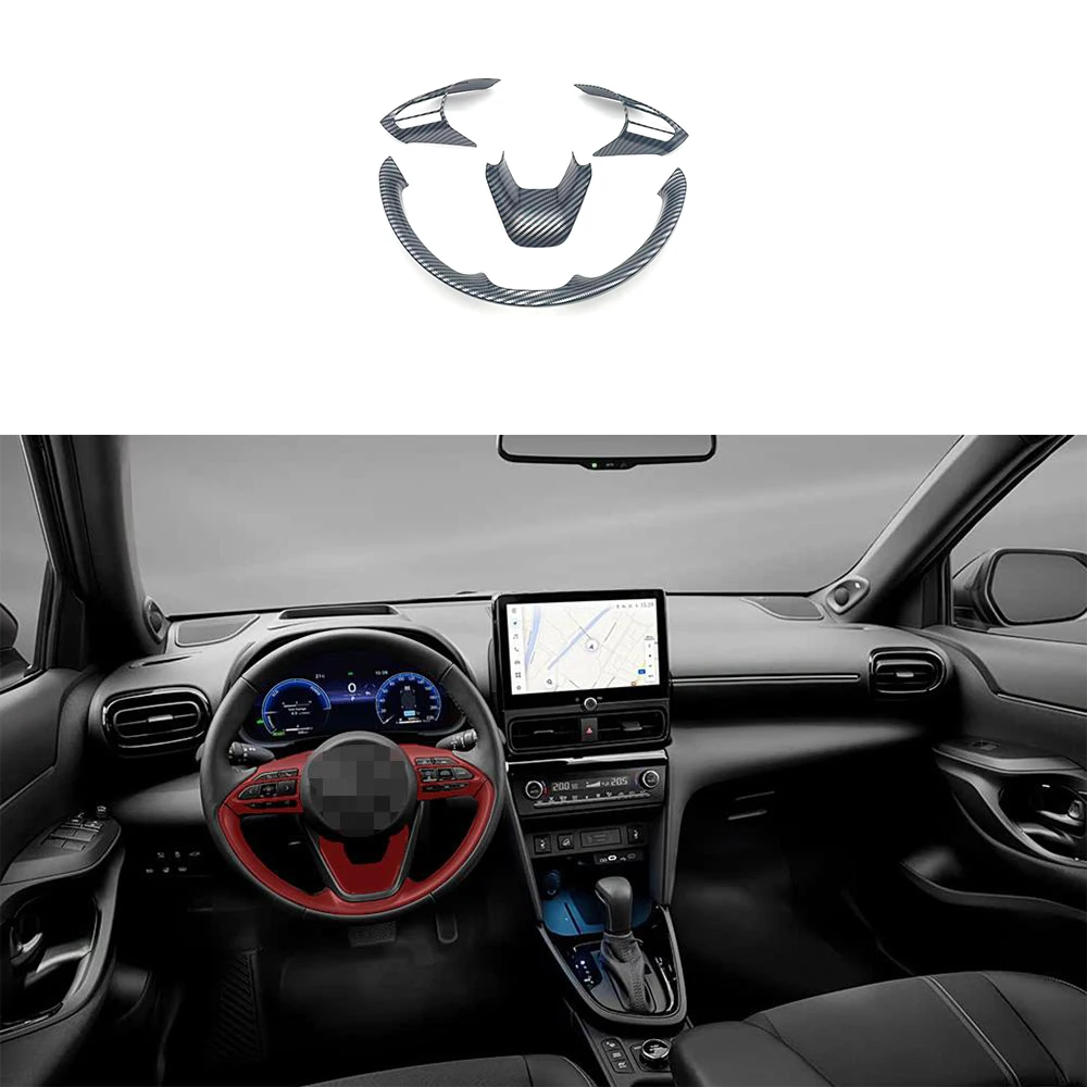 

Applicable to Toyota Yaris and Toyota Yaris Cross steering wheel trim