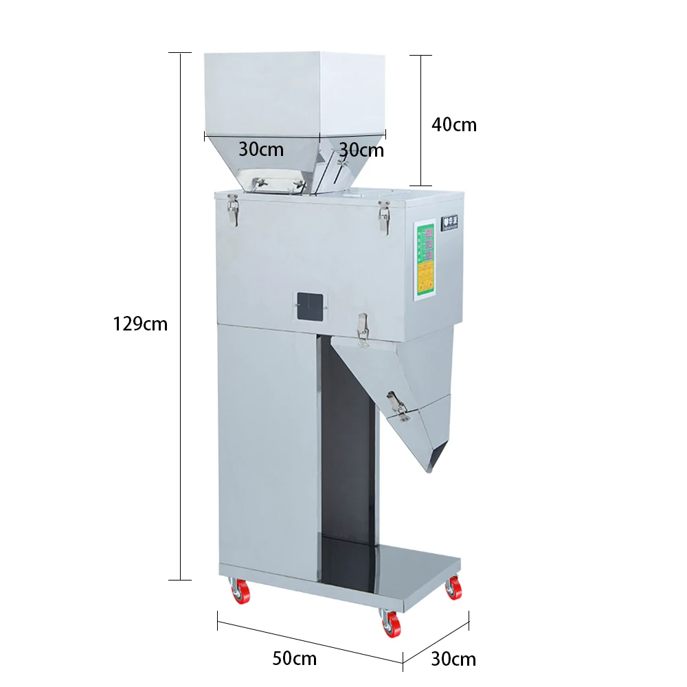 Intelligent 10-999g Powder Filling Machine – Dual Vibration for Precise Quantity, Adjustable Weight & Speed, Safe and Durable