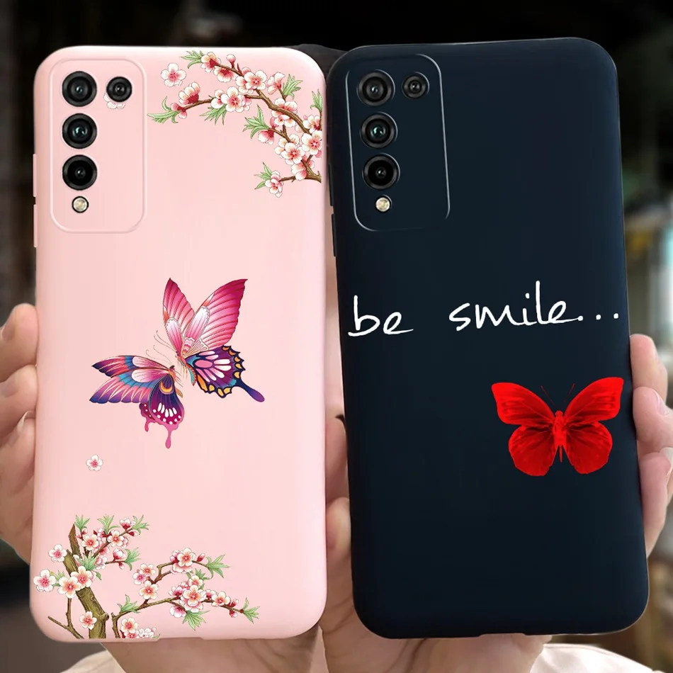 For Honor 10X Lite Phone Case Honor 10Xlite DNN-LX9 Fashion Moon Design Soft Silicon Shockproof Protective Cover Bumper