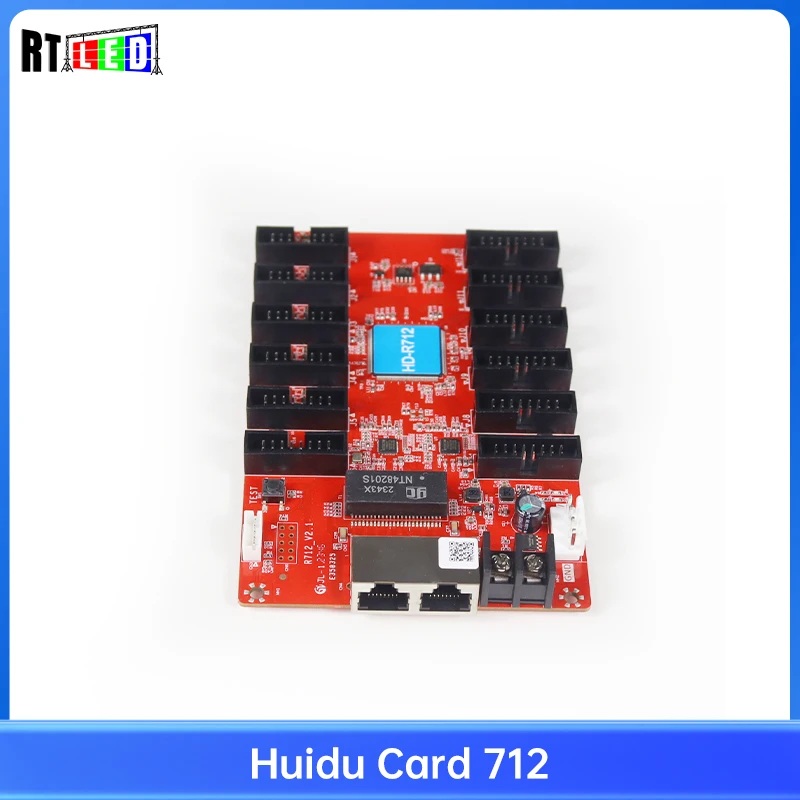 

Huidu R712 Receiving Card HD 12Ports HUB75E Supports Synchronous Controller Asynchronous Control Card LED RGB Full Color Display