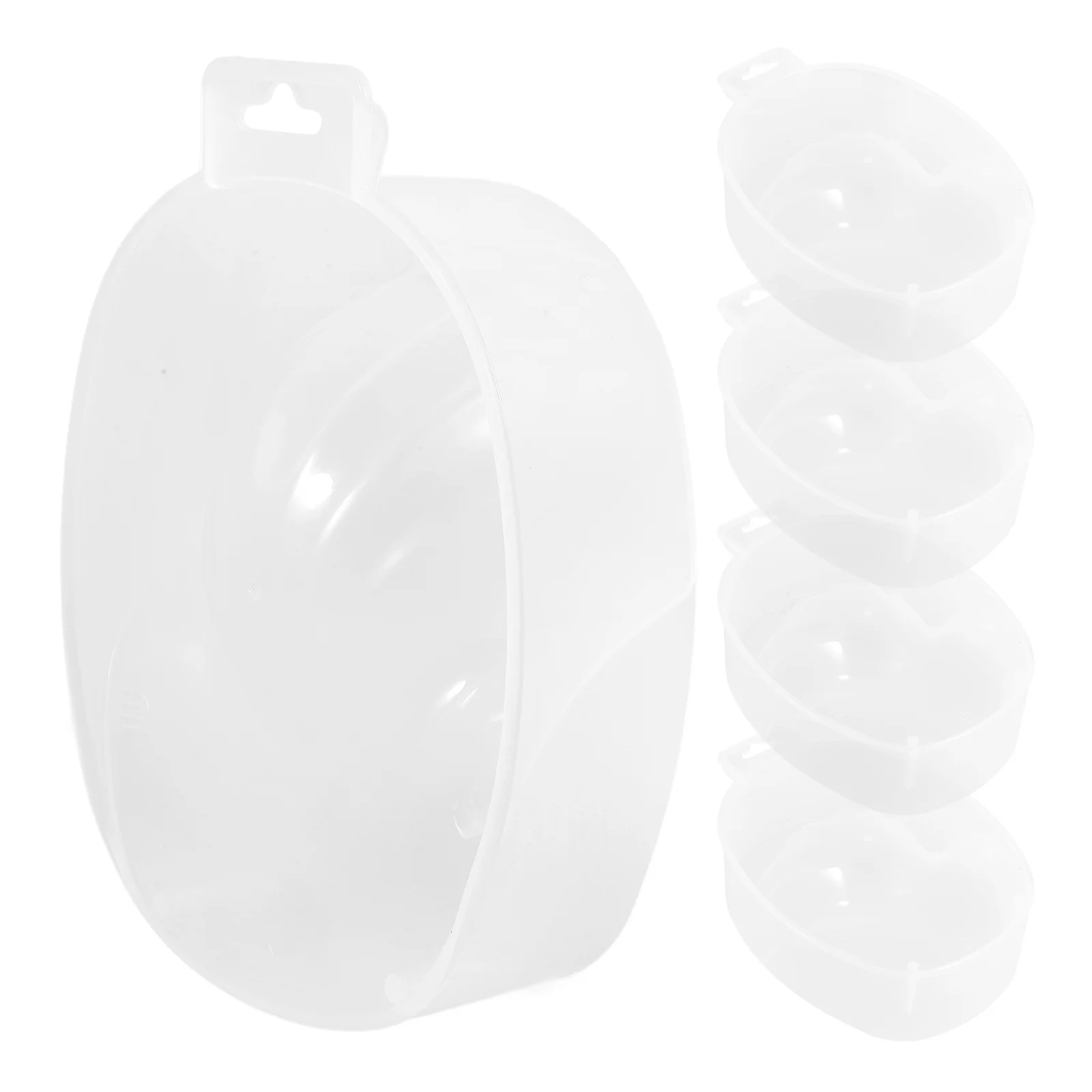 5 قطع من وعاء نقع الأظافر ذو سطح أملس، وعاء نقع يدوي لإزالة الأظافر، معالجة المياه الدافئة، مستلزمات فن الأظافر