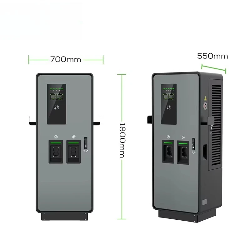 240 kw 7-inch High-definition Touch Screen Dc Ev Charger Gbt Floor Mounted Charging Station with LED Indicator