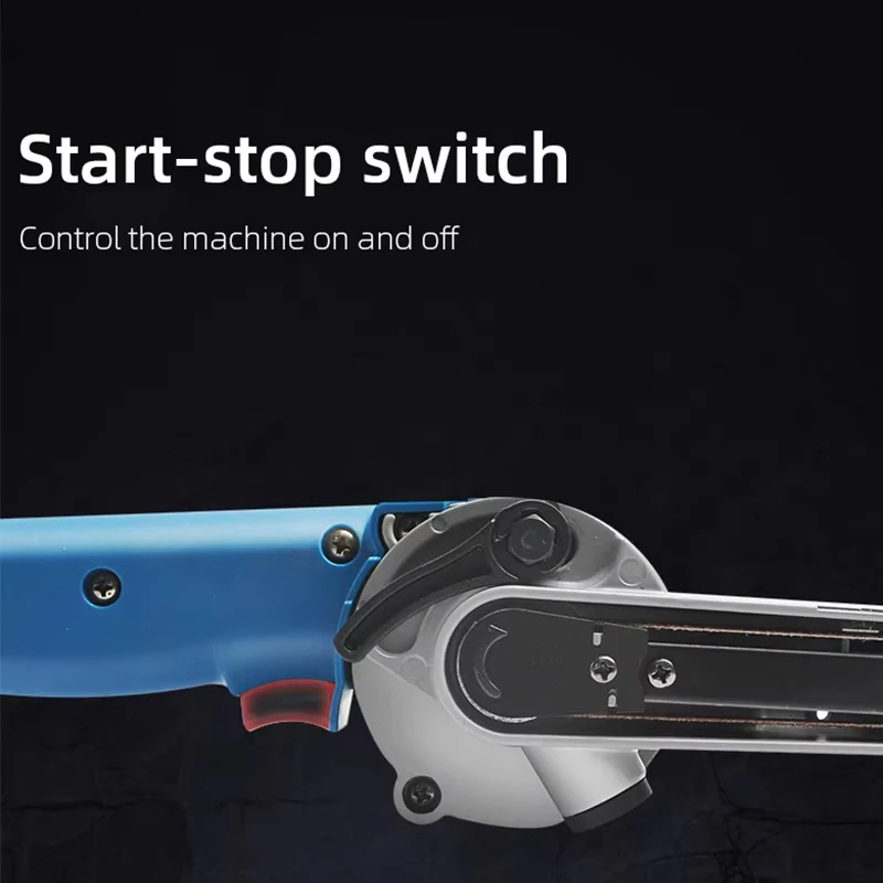 Belt Sander Mini Belt Grinder 9X533mm With 10pcs Belt 220V 500W Portable Wood Metal Polishing Sanding Belt Grinding Machine