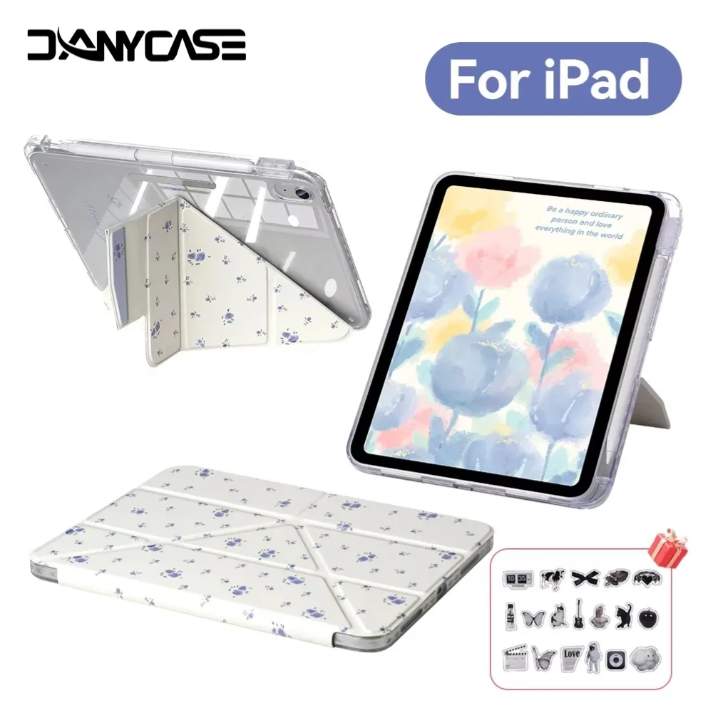 Magic Case 2026 For ipad a16 case 11th 10th Generation 10.9 iPad Air 4 5 6 7 10.9in M2 M3 M4 2025 Holder Flip Clear Cover