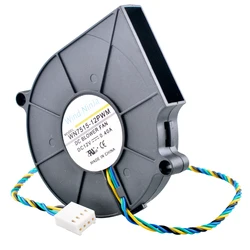 75mm Heat Sink Fan BB7515BU B127515BU DC12V 0.40A 4pin 5000rpm Centrifugal turbine blower cooler cooling fan for 1U 775 P4 CPU