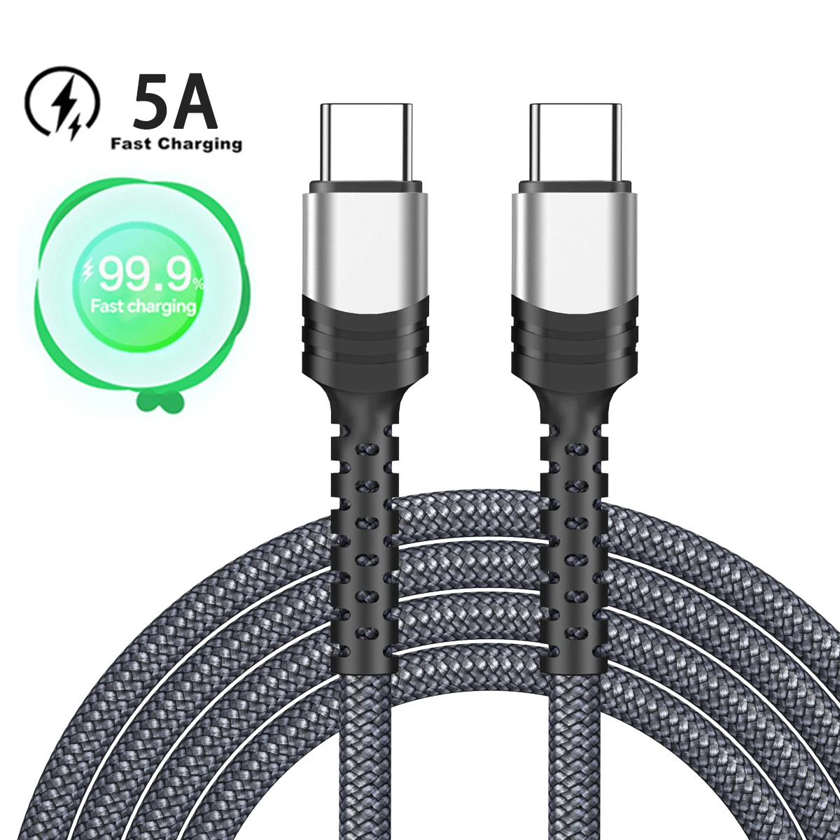 5A Fast Charging Cable 60W USB C to type C Cable Charger Cord For iPhone 15 Huawei Samsung Xiaomi Wire Type C Data Cable