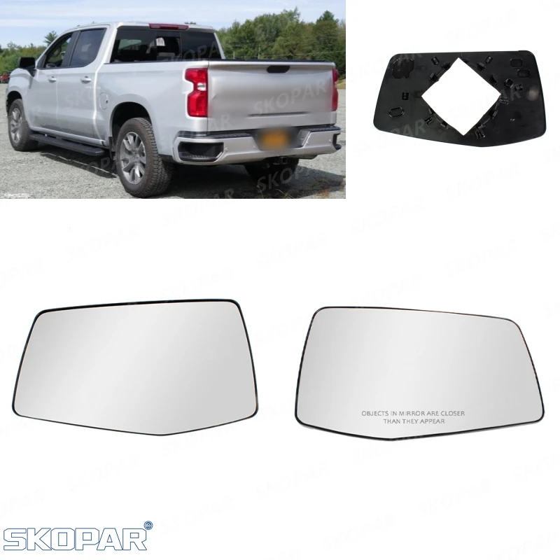 

Mirror Glass No Heating For Chevrolet Silverado 1500 2019 2020 2021 2022 2023 Reversing Lens Car Accessories 84309703 84309702