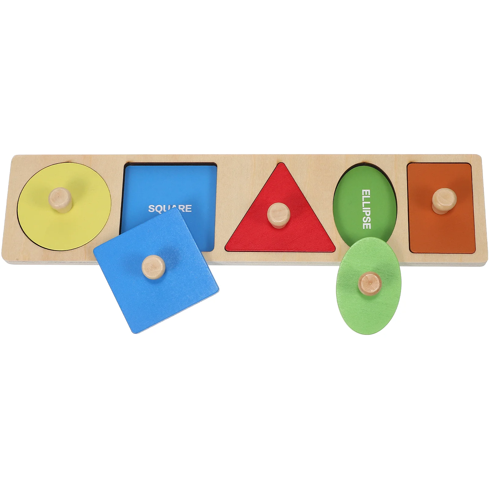 Montessori Early Education Hand Holding Board Puzzle Peg Puzzles Educational Shape Sorter Kids Toy