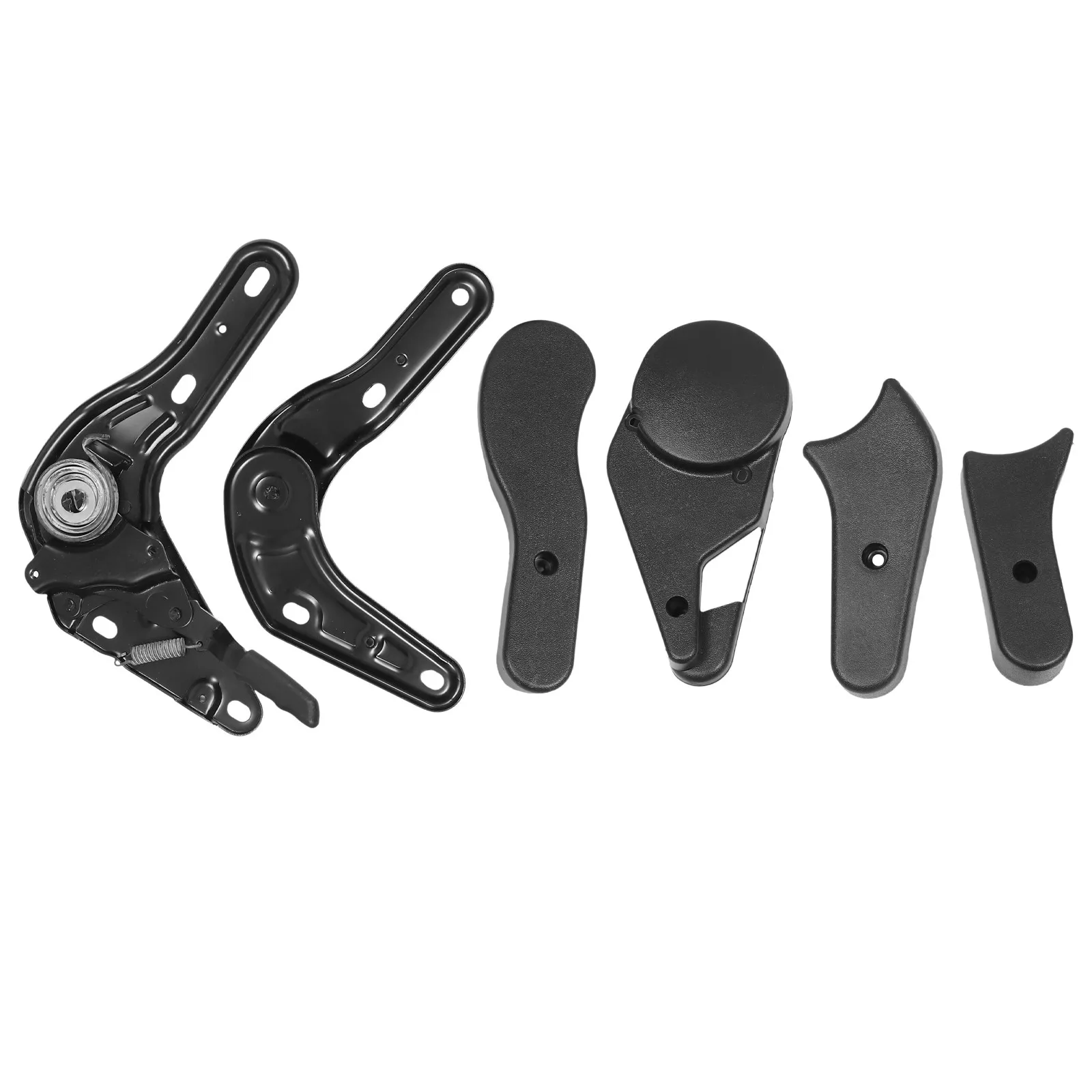 6Pcs Plastic Iron Gaming Chair Angle Adjusters Multi Angle Turners Black Useful Chair Regulators Adjust Accessories