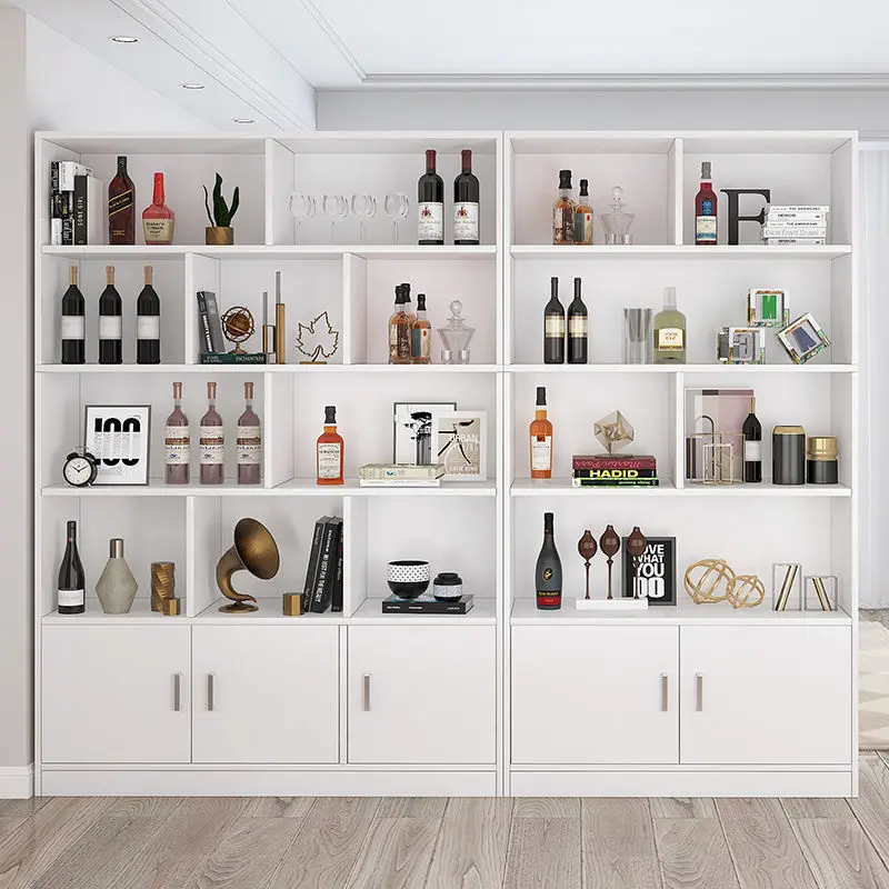 Liquor Storage Wine Cabinet Display Home Wall Living Room Wine Cabinet Racks Modern Mueble Licorera Restaurant Furniture QF50JG