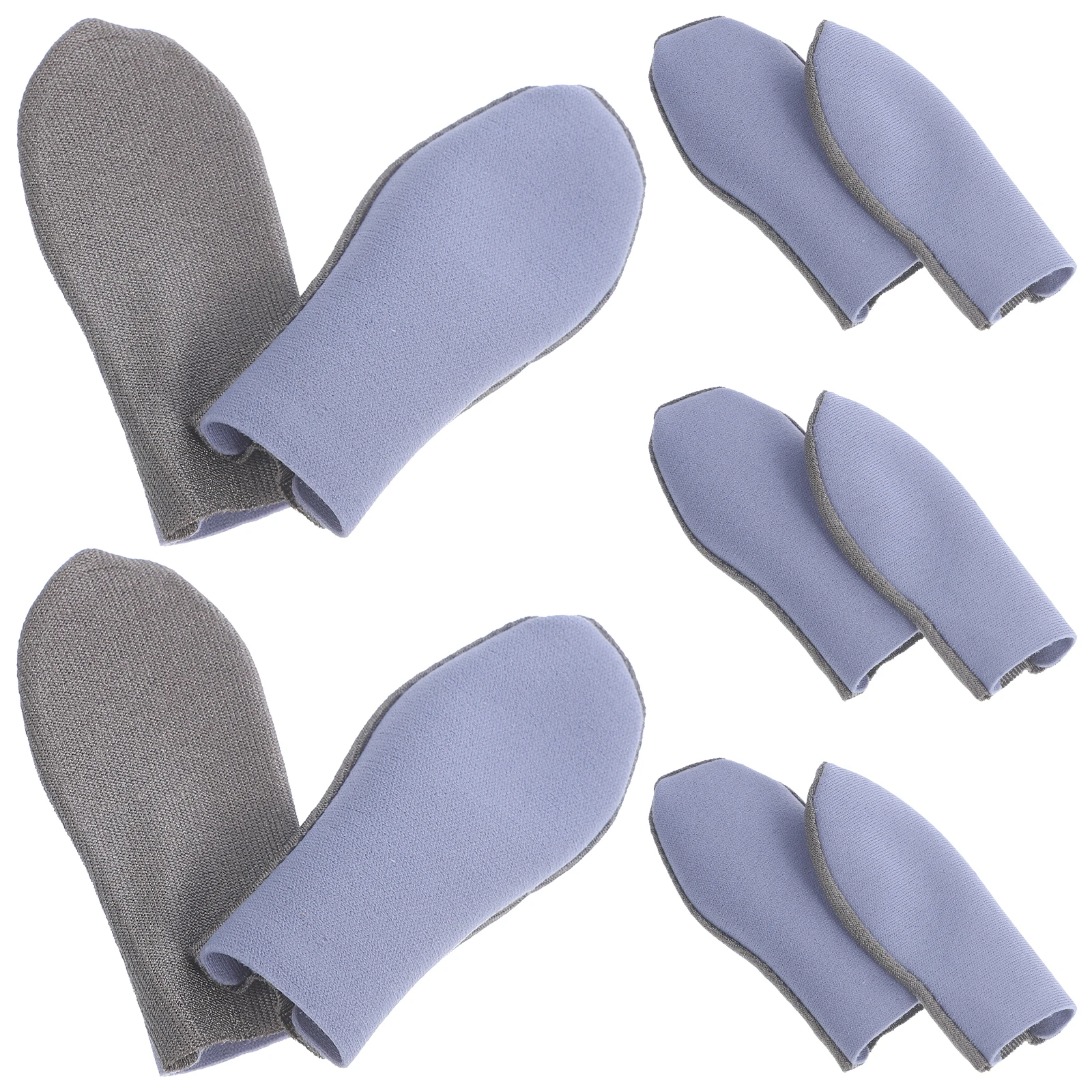 

10pcs Silver Cloth Gaming Finger Sleeves Ultra Thin Anti-slip Breathable Protectors for Mobile Thumb Controller
