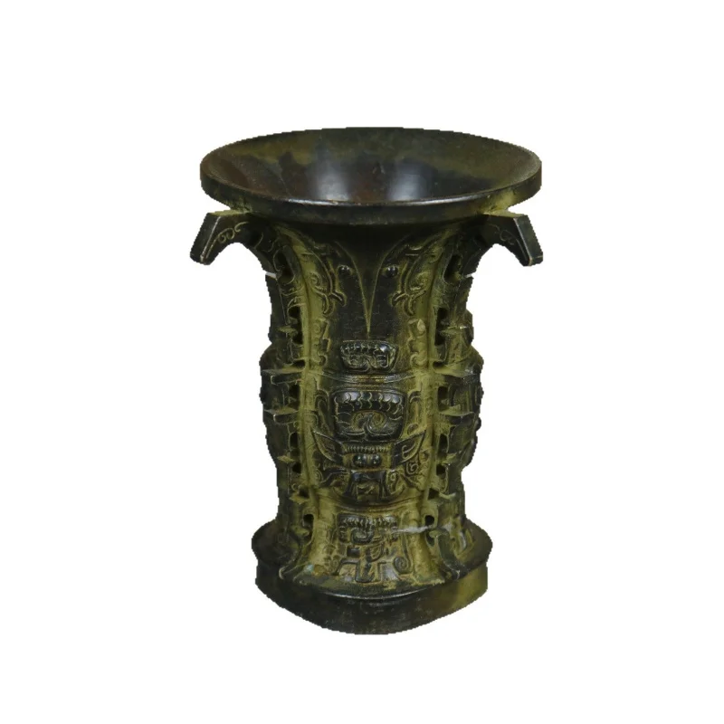 Vintage , He from the Western Zhou Period, Decorative Ornament, Sifang Sheep , Antique Zun Cup