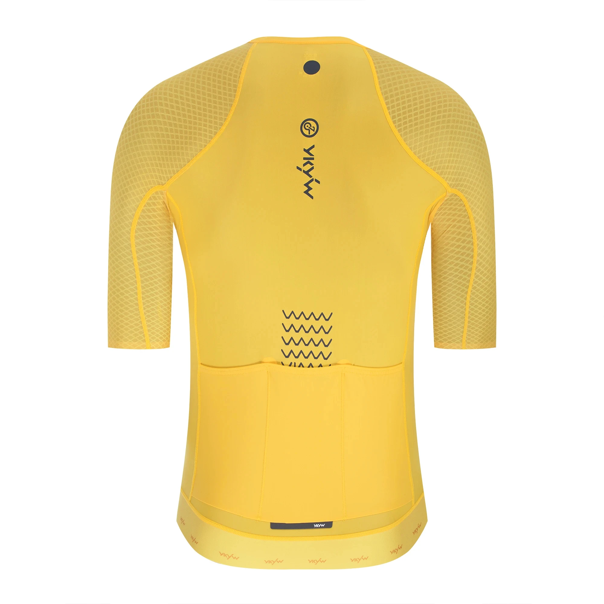 YKYWBIKE Herren Sommer-Radtrikot 3D-Schnitt Raglan-Ärmel Schnelltrocknend Atmungsaktiv Leichtes Rennrad-Trikot Hautfreundliches Oberteil – Detail 24