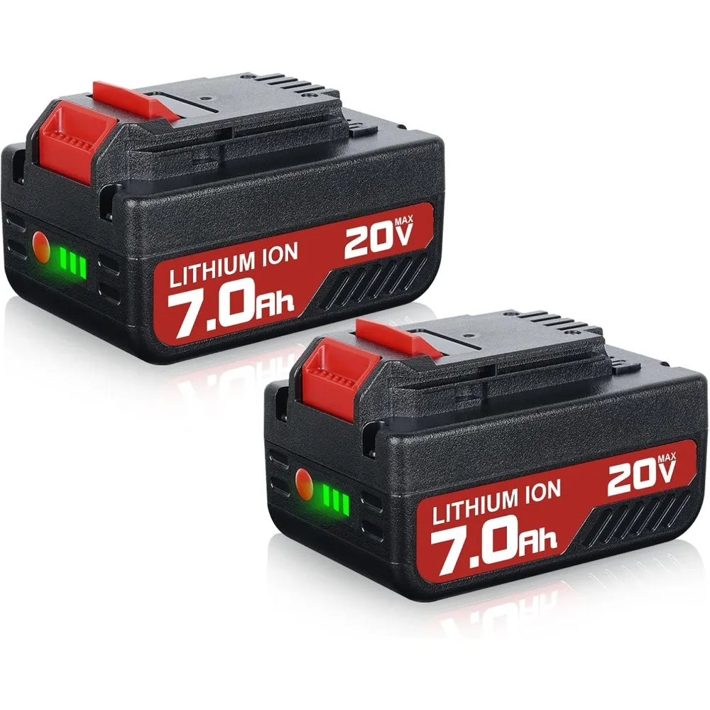 

2Pack 7.0Ah 20V Replacement for Porter Cable 20V Battery Compatible with Porter Cable Battery