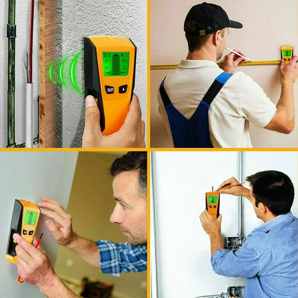 

Multi-Scanner Wall Sensor Center-Finding Studs Voltage Live Wire without (Orange)