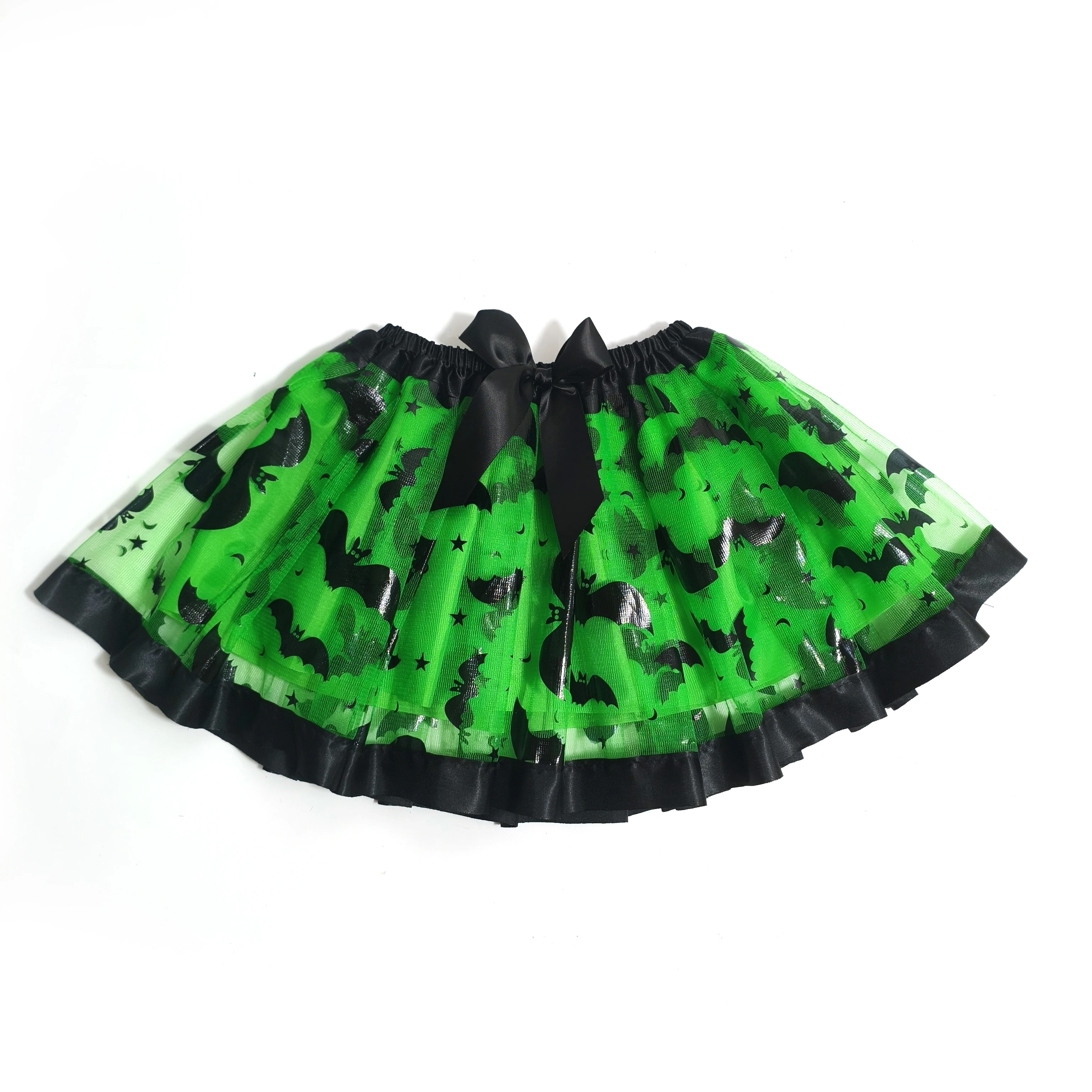 Adult Halloween Tulle Skirts the One Features Spooky Bats and Stars Black Bows Add Elegance. Lightweight Tulle Ensures Comfort