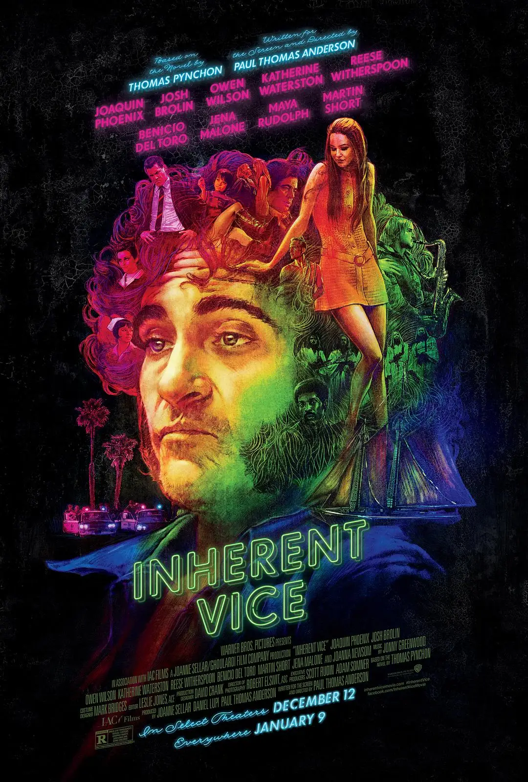 Movie Inherent Vice (2014) Art SILK POSTER Wall Art Home Decorative painting