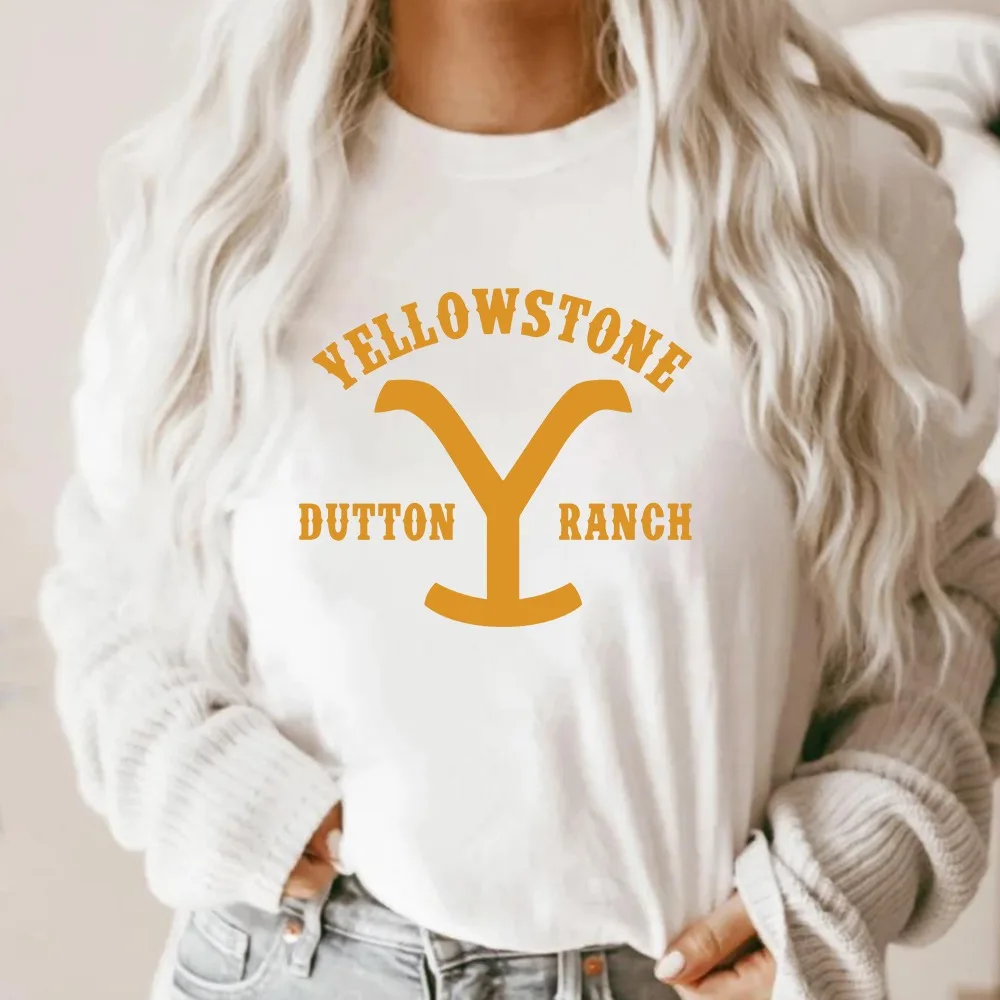 Yellowstone Dutton Ranch T-shirt Yellowstone Tv Show Tees Rip Wheeler Beth Dutton Tshirt Retro Cowboy Cowgirl Shirts Casual Tops