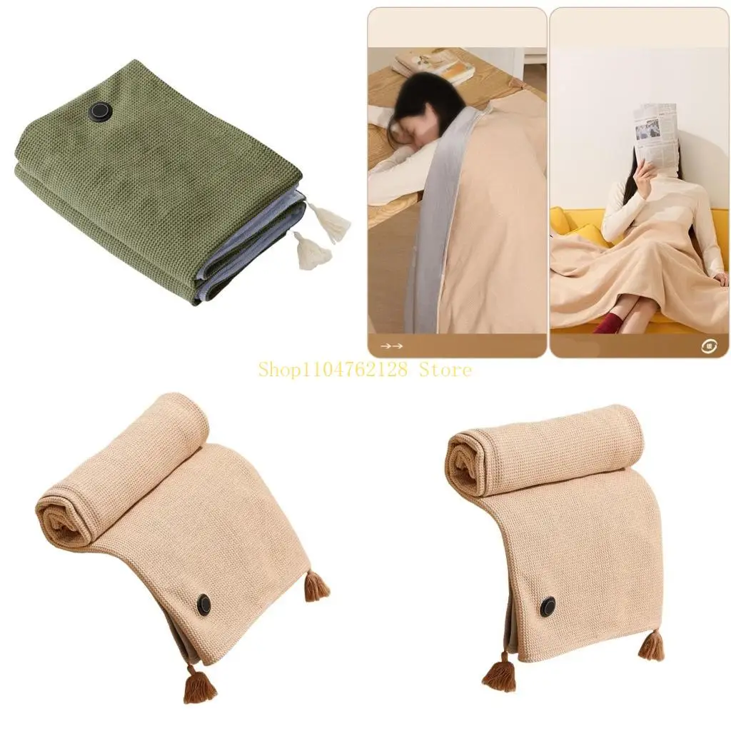 

Electric Heated Shawl Blanket USB Women Men Wrap Shawl for Winter Warming Mats best sale