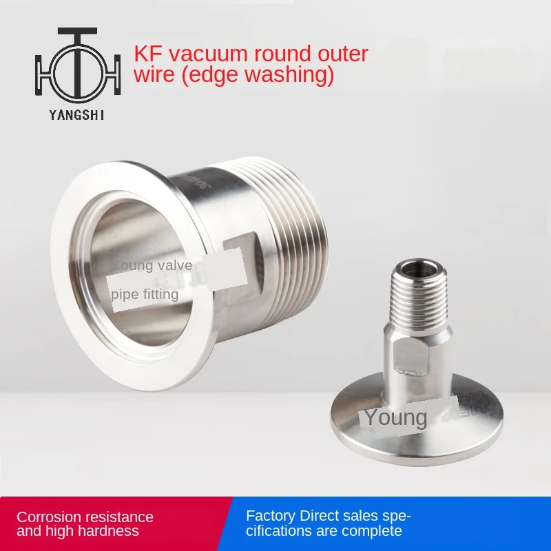 

KF vacuum quick-loading outer wire vacuum joint chuck external thread KF16 KF25 KF40 KF50 1/2' DN15 DN20 DN25 DN40 DN50 1 1/4'