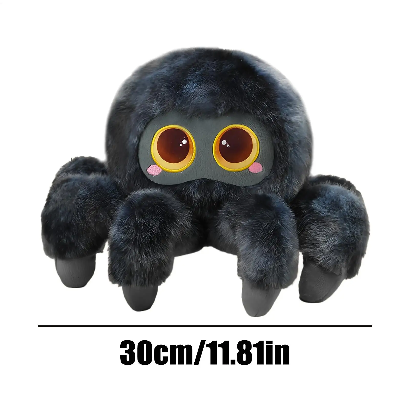 For Big-eyed Spider  Spider Stuffed Animal 11.8 Inch Soft Big-Eyed Spider Doll Halloween Stuffed Animal For Kids Adults Nursery