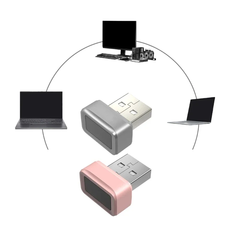 USB Fingerprint Reader Key Biometric Scanner Featuring 360Degree Detection Fast 0.05s Authentication for Window10/11