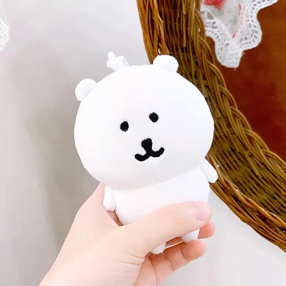 LLavero de peluche de oso autodocupado, adorno colgante, muñeca de dibujos animados Kawaii para bolsos, mochila, llaves de coche, muñeca de regalo divertida