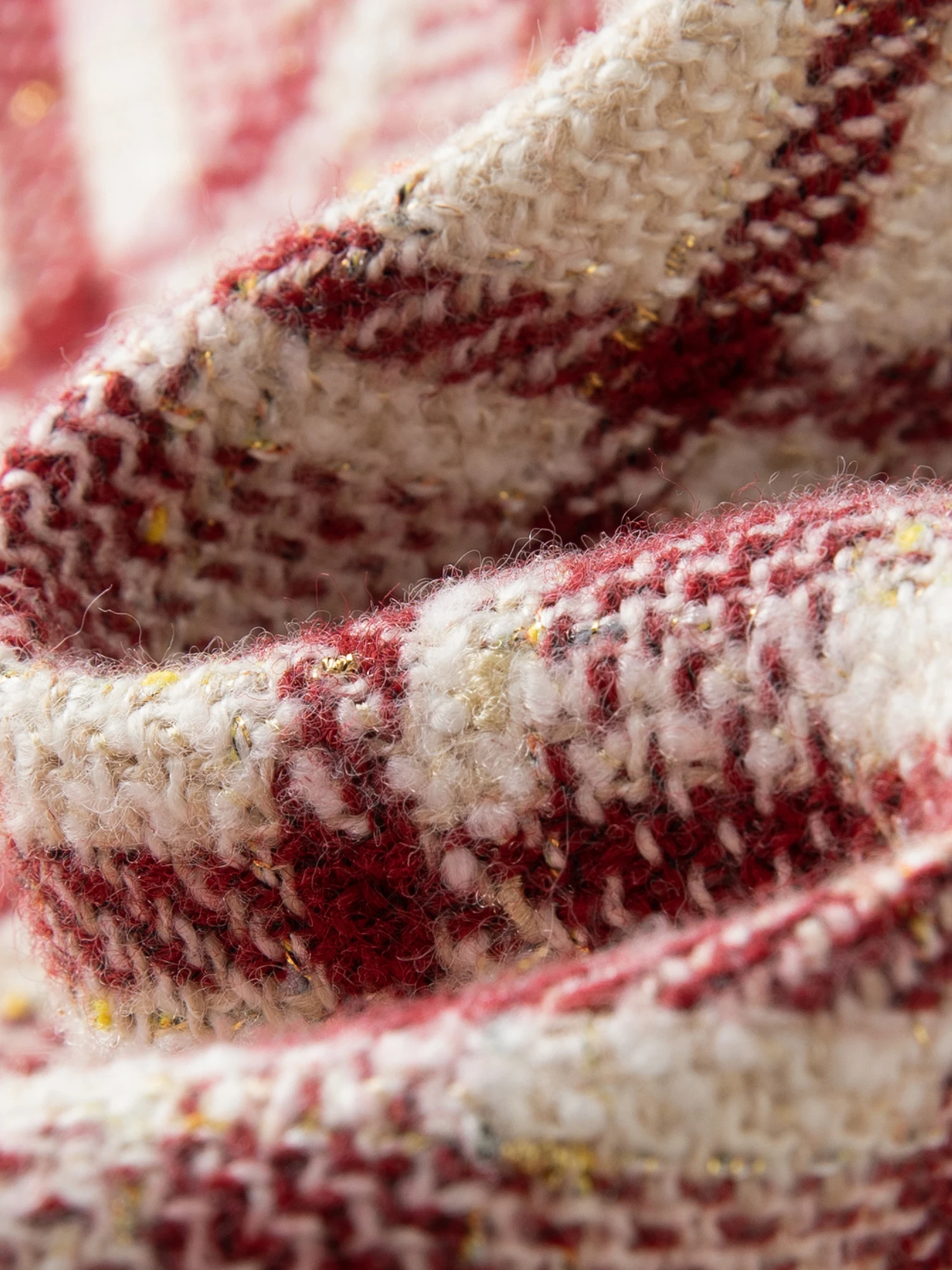 DUSHU 【عيد الميلاد الجميل】تنورة قصيرة حمراء أنيقة مقاس كبير عتيقة ماسية كلاسيكية متقلب لشتاء 2025 تنانير نسائية جديدة على الموضة #5