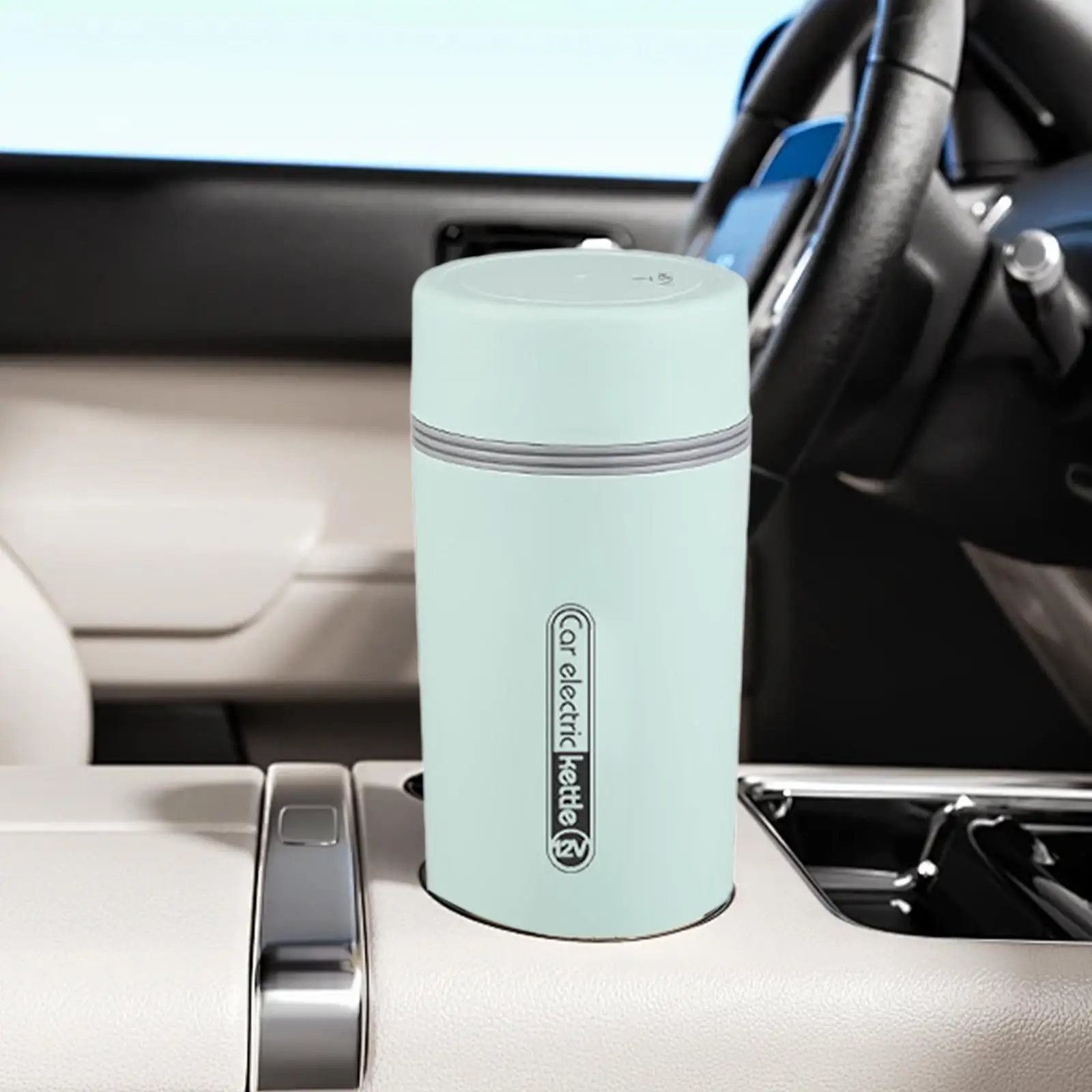 Universal Car Water Boiler 450ml Heated Travel Mug with Temperature Control for SUV Camping Outdoor Adventure Use
