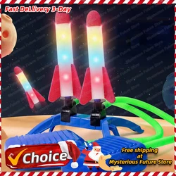 New Air Rocket Foot Pump Launcher Outdoor Air Pressure Pedal Soaring Rocket Kids Toys Set Jumping Sports Games Kids Toys Gifts