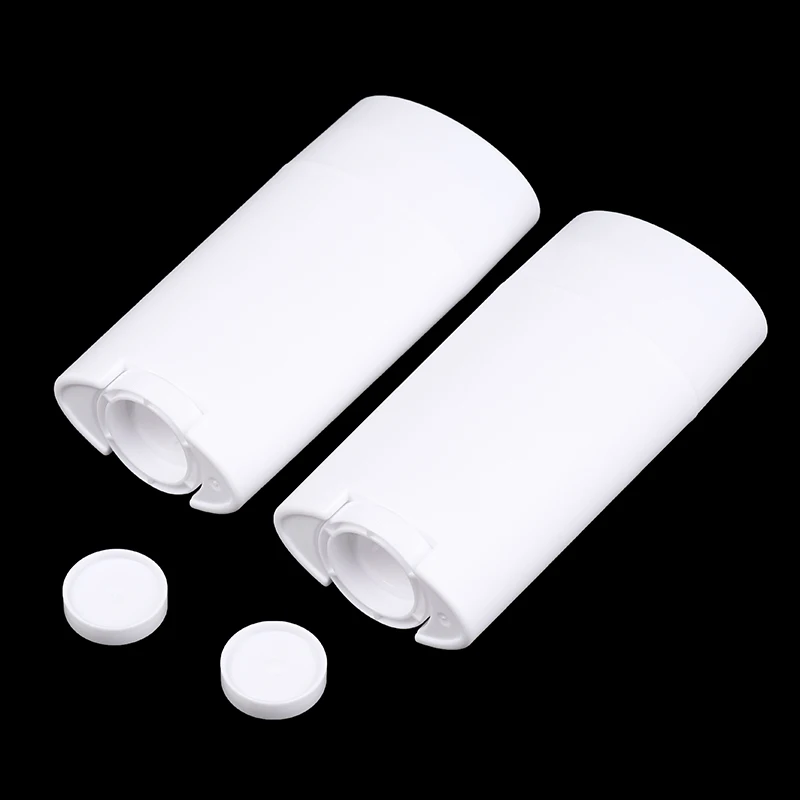 2 pz 75g PP contenitori deodorante vuoti bottiglia di plastica riutilizzabile twist-up per cosmetici tubo deodorante naturale fai da te