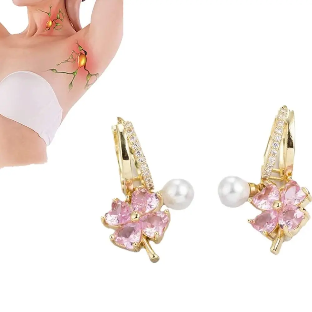 Earrings Lymphatic Drainage Earrings Magnetherapy Germanium Earrings for Weight Loss Lymphatic Magnetotherapy Earrings