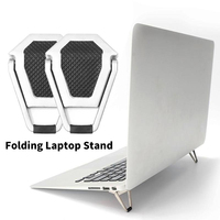 2Pcs Laptop Stand Mini Portable Aluminum Alloy Support Foldable Laptop Riser Bracket For Macbook Notebook Stand Cooling Holder