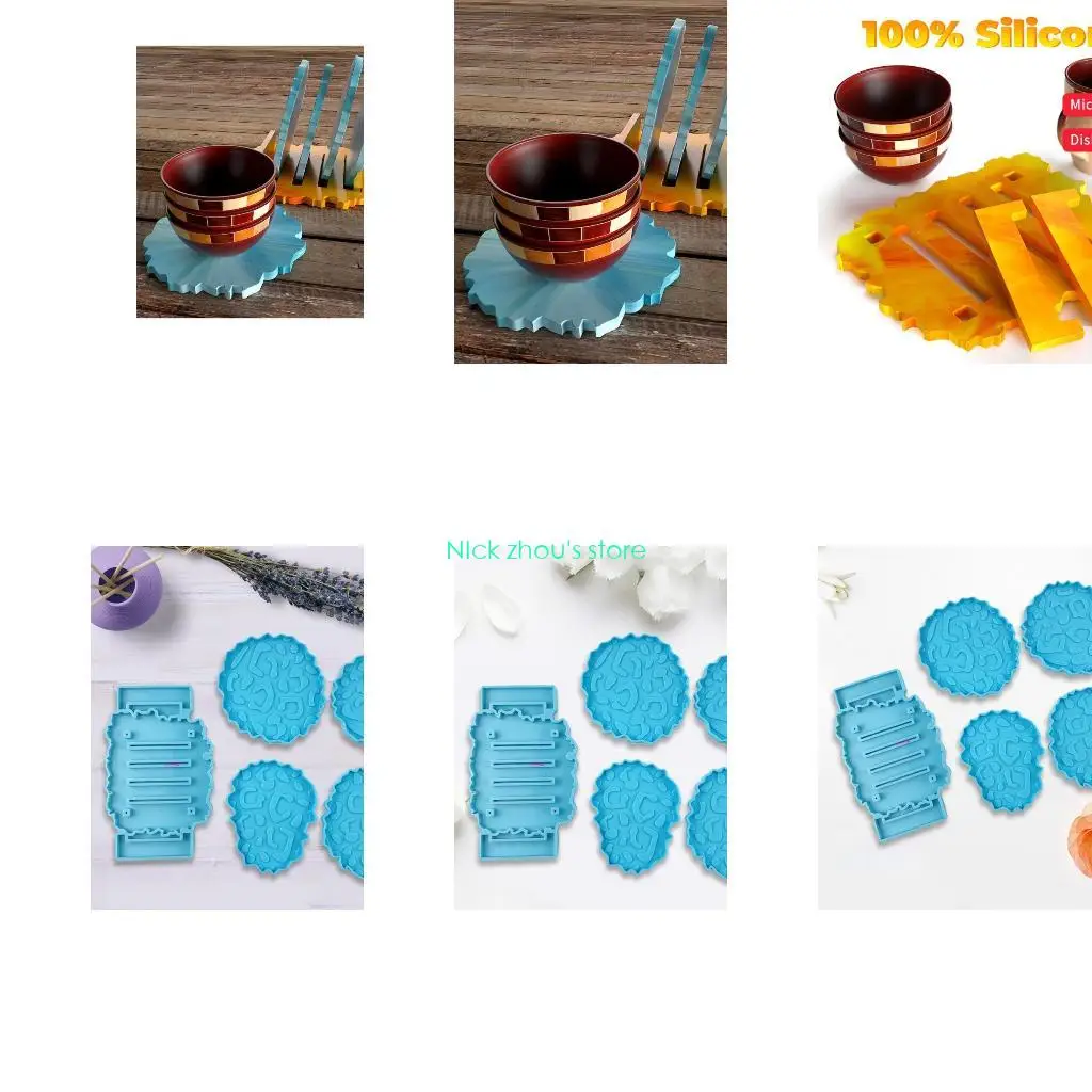 

E15E Подстаканник Комбинированная форма для изготовления подстаканников Силиконовая форма для изготовления подставок