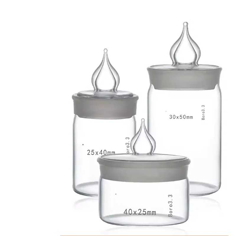 1PCS Glass weighing bottle high type low type glass weighing vessel flat sealed soaking bottle experiment