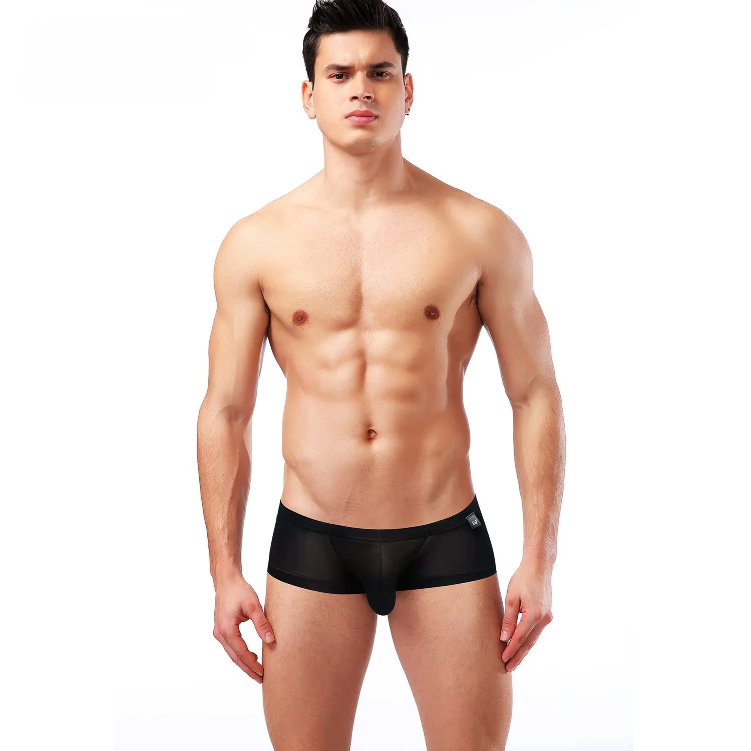 

Мужские ультратонкие эластичные нейлоновые трусы-боксёры с заниженной талией