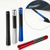 Universal 12CM Carbon Fiber Radio Aerial Radio Aerial Antenna Radio FM/AM Metal Receiving Antennas Short Stubby Mast Antenna