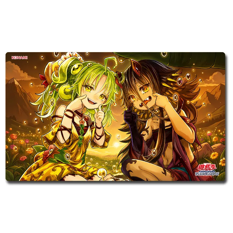 

600X350X2Mm Diy Yu-Gi-Oh! Trap Trick Card Battle Mat Single Player Board Game Card Duel Plate Battle Mat Anime Cards Gift Toys