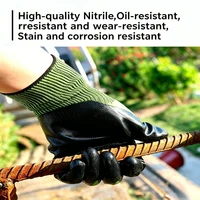 N618 Nylon Nitrile Dipped Work Gloves Oil Resistant Wear Resistant for Construction Auto Repair Factory - Image 6