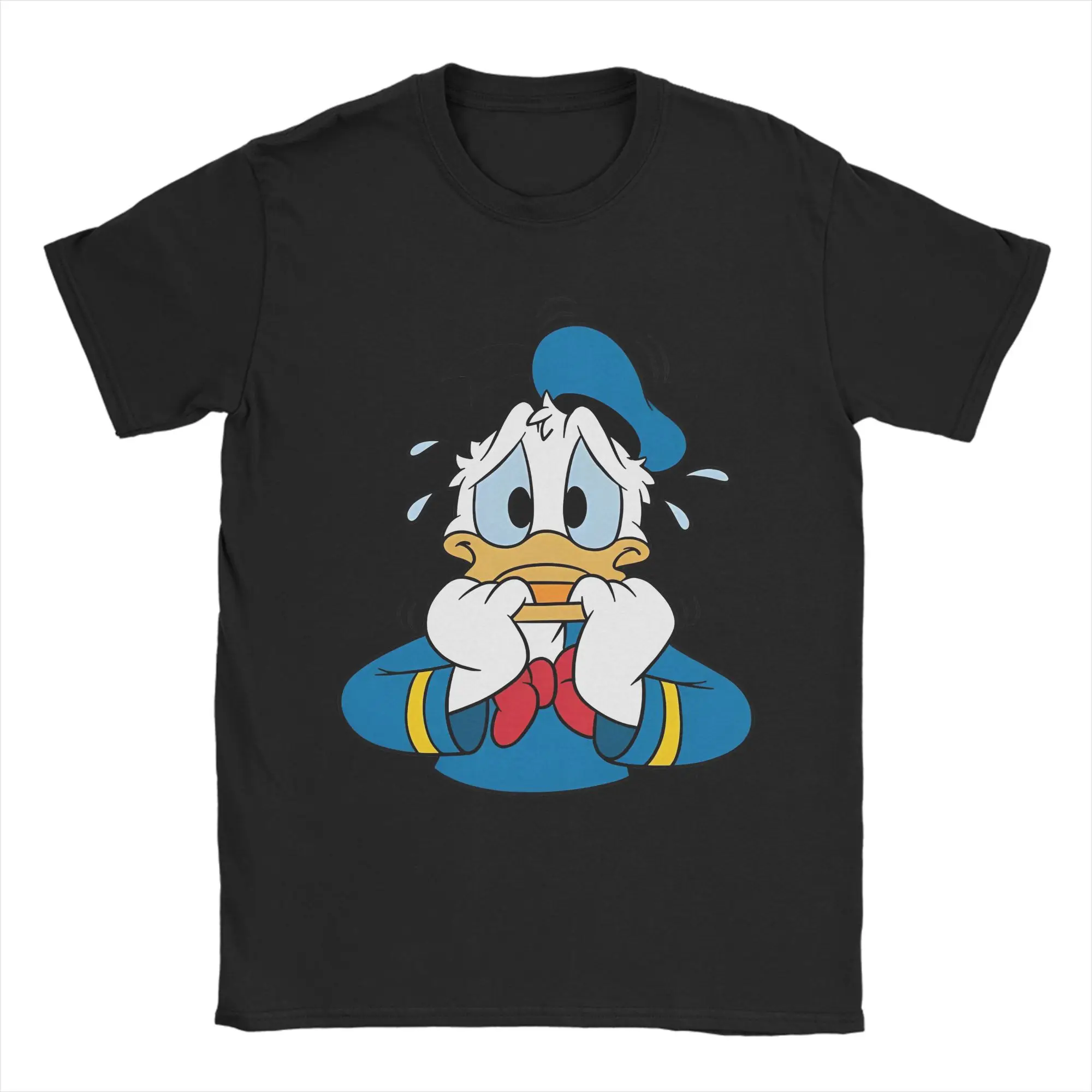 

Мужские футболки Scrooge McDuck Uncle Donald Duck, забавные топы из 100% хлопка с героями мультфильмов, пляжная футболка с короткими рукавами, футболка больших размеров
