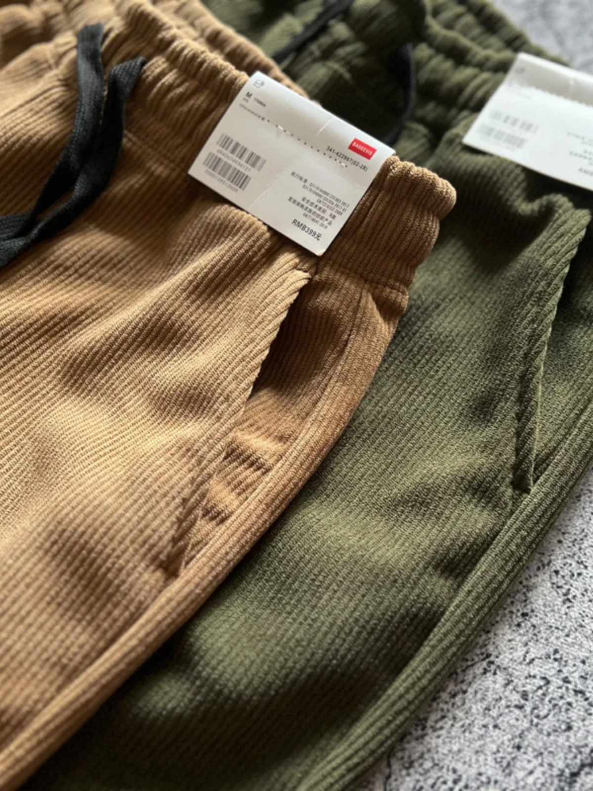 Thickened Corduroy Drawstring  - Corduroy Pant Warm 评论和价格