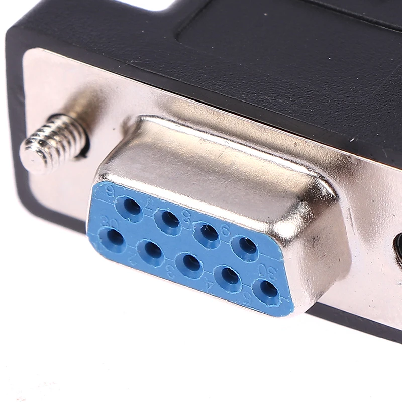 1PC DB9 RS232 Male/Female To RJ45 Female Adapter COM Port to LAN Ethernet Port Converter Replacement Parts